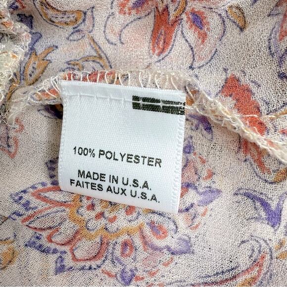 MISA Los Angeles Women's Eloisa Paisley Floral Ruffle Dress Women’s Size S - Picture 13 of 15